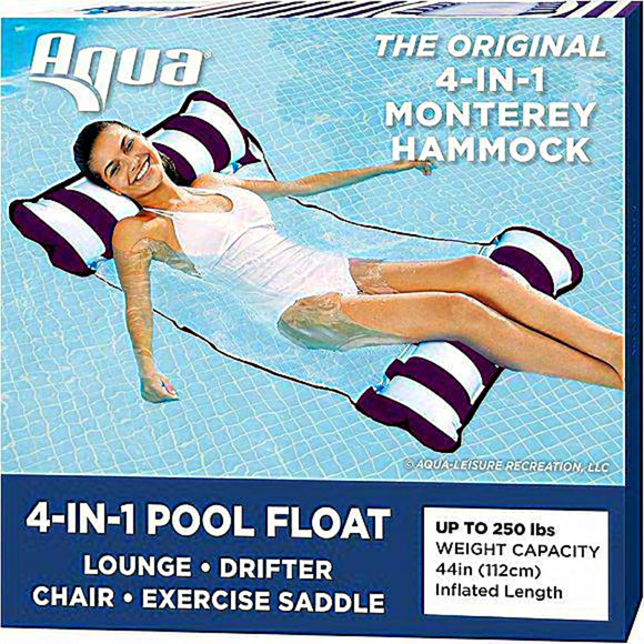 Unisex Adult Navy Blue Pool Float and Water‎ Hammock - Picture 1 of 14